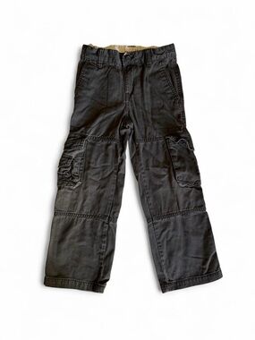 Old Navy Boys Brown Cargo Pants Size 7 Adjustable Waist
